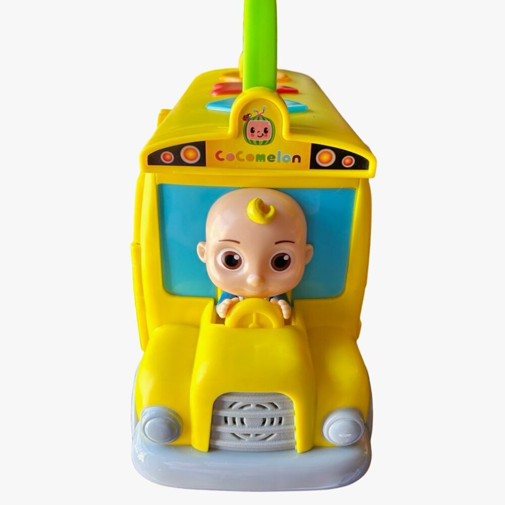 Cocomelon Adorable Teaching School  Bus Carry Along Talking Lights Sound & Music